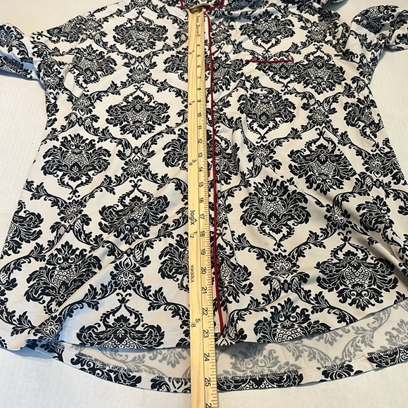 Soma Embraceable Long Sleeve Pajama Set in Damsel Ivory Size L - Picture 15 of 16